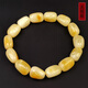 Hu Pai, one thing, one picture, one certificate, beeswax bracelets for men and women, Russian material, white flowers, pretty color, natural unbaked color, 16.2g, 9*13.5mm