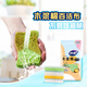 Miaojie wood pulp cotton scouring pad 6*10.5cm 4-pack sponge scouring dishcloth kitchen rag household