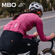 MBO New Color LightWarm Women's Autumn and Winter Light and Warm All-Match Fleece Cycling Jersey C171 Moon White M