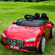 Children's electric car four-wheel car remote control toy car child can sit large baby stroller rechargeable music red single drive bluetooth music remote control large battery
