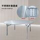 304 Table ronde en acier inoxydable extra épais Tableuse Tenue de table pliable à une pièce Restaurant grand stand de nourriture Mat à flux de nourriture 14072 Table simple sans livraison de maison à domicile