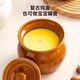 Earthen pot stew pot with water-proof red bird soup, steamed egg stew pot with lid, Chinese style Shaxian snack ceramic stew pot, green stew pot, one pack 500ml