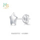 Chow Sang Sang Let s Play Star Platinum Stud Earrings Single-sided Platinum Earrings for Men and Women 89813E