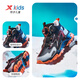 XTEP Children's Shoes Lingfeng 1.0 Dad Style Plus Velvet Winter Children's Rubber Windproof Warm Cotton Shoes Black/Aoki Gray 32