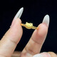 Fat Donglai's first choice for gift giving gold hello kitty ring for women new 999 pure gold hello kitty ring live 1.65g
