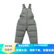 Warm winter duck new children's down cotton pants autumn and winter thickened boys and girls children's clothing winter clothing baby Korean overalls cotton pants bean green 80 cm