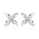 Mankaron platinum earrings 2025 new flower star eyes PT950 earrings for women, moissanite inlaid sparkling gift for girlfriend, flower star eyes, total weight 1.65g, main stone about 0.1ct