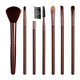 7-piece makeup brush set, high-end makeup, blush brush set, eye shadow brush, lip brush, beauty tool, all-black seven-piece brush 1, all-black seven-piece brush