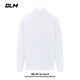 GLM crew neck sweater men's autumn and winter trendy knitted sweater men's casual bottoming sweater men's black L