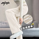 MJ STYLE Chenille narrow version wide-leg pants for women 2025 fall new high-waist droop loose casual straight sports pants