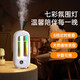 Aromatherapy machine hotel club KTV fresh air fragrance diffuser home atmosphere aromatherapy lamp automatic fragrance machine indoor bedroom fragrance machine bathroom toilet deodorization and deodorization X7 aromatherapy machine 1 set + 3 bottles of perfume Gardenia flower fragrance