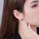 Chao Acer four-leaf clover platinum earrings for women PT950 platinum earrings birthday gift for women, priced one pair, including silicone ear plugs (labor cost 200 yuan) 1.1g