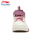 Li Ning (LI-NING) children's shoes, children's cotton shoes, sports shoes, girls, children's travel V7 plus velvet, high-top casual shoes 31YKCV188-22