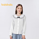 Balabala Girls' Shirt Children's Long Sleeve 2025 Autumn Clothing College Cool Feel Antibacterial Soft Easy Care 208325102001