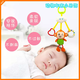 TKHE Baby Car Bed Hanging Toy 0-1 Years Old Bedside Car Hanging Newborn Soothing Plush Bed Bell Green Fawn Bed Bell