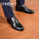 Zapatos Goldlion para hombres 25 zapatos de cuero para hombres nuevos zapatos de boda suaves y cómodos G521510044aab negro 41