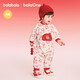 Bala Bala One children's clothing baby plush cute onesie red New Year's greetings clothing rompers