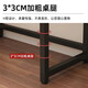 New appearance computer desk e-sports table desktop home desk study desk office game table simple long table Z03 walnut black frame single table 80*60*74