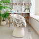 Menile Bedroom Light Luxury Makeup Chair Nordic Makeup Stool Rotating Backrest Dressing Table Stool Home Dressing Stool Chair Bayberry Tree Pattern-Jacquard Velvet