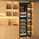 Kelati red wine cabinet constant temperature wine cabinet home 2 meters high large capacity can be embedded in the living room glass door frost-free wine cabinet villa wine cabinet tea preservation cabinet beer and wine display cabinet 2 meters high single temperature red wine single layer full 270L