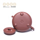 Centenary Liyong Yixing purple clay pot pure handmade raw mineral purple clay Jingzhou flat cover small stone scoop pot Kung Fu tea set teapot purple clay 220ml