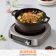 Joyoung 0 coating IH second rinsing electric hot pot hot pot special pot electric pot household 4-8 people split removable and washable multi-function electric steamer stainless steel electric cooking pot 6L hot pot pot GN12
