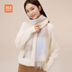 Heilan House women's scarf pure wool fashion warm autumn and winter atmosphere cold protection gift box warm sand brown 164*30cm