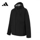 Adidas men's and women's same sports mountaineering fashion trend outdoor soft shell sports jacket black XL