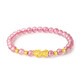 Chow Tai Fook Gold Transport Beads Pixiu Bracelet Women's 3D Hard Gold Pure Gold Good Luck Bracelet for Wife Gift Exquisite Box Garnet 2 Gold Beads