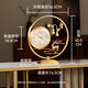 Copper Master 2026 New Brass National Trendy Desktop Clock Exquisite Desktop Ornaments Decorative Clock Brass (Fu Lu Shuang) Natural Shell Disk-Radio Wave Movement