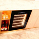 Seclusion and fame handleless touch door embedded red wine cabinet constant temperature wine cabinet tea beverage cabinet frost-free air-cooled heat-free frequency conversion wine cabinet fully embedded wine cabinet 696 height single temperature black/variable frequency 36 bottles