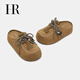 HR Helena Frauenschuhe 2025 Herbst neue Birkenstock-Schuhe dicker Soled-Zehen-Hausschuhe braun 38