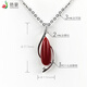 Yanhao boutique ox blood red Akha pendant 18K gold inlaid coral drop pendant high-end jewelry premium gift