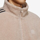 Adidas men's and women's casual sports polar fleece jacket HY2684 light brown L