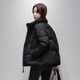 Snow Flying Light Thin Goose Down Down Jacket Women's Short Slim Simple Warm 2025 Winter New Stand Collar Jacket Black M