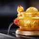 Xixi Taitai cornucopia changes color when exposed to water, tea pet ornaments, home living room, office tea table, tea play, kung fu tea set accessories, decoration cornucopia + base