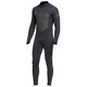 He Jiagong wetsuit 3MM thickened and warm men's one-piece sunscreen waterproof mother-in-law cold winter snorkeling and surfing swimsuit 1069 black 2mm short one-piece back zipper M