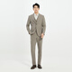 Lilang Shopping Mall Same Style Suit Suit Men's Three-piece Suit Business Formal Autumn 2025 New Wedding Suit Gray Khaki (25QXF171SA) 170A