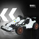 Xiaolegou children's electric car go-kart four-wheel car toy car remote control can sit 3-6-8 years old male and female baby stroller white dual drive 12v7 adjustable body-remote control