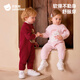 Betis baby clothes autumn and winter baby thickened half-velvet jumpsuit 2025 new style boys and girls going out and wearing clothes