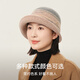 Shanghai Story 2025 New Hat Wool Basin Hat Women's Fisherman Hat Thickened Warm Retro Ear Protection Gift Box Xiquan Velvet Sand-Beige Adjustable (53cm-57cm)