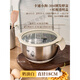 Jingyouyu dough fermentation box dough fermentation box stainless steel kneading basin multi-functional bread box bakery 304 18cm304 steel fermentation basin + visible transparent cover