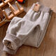 
Tutu Xiaoxiang Defeng fever medium and large children's autumn and winter plus velvet warm pants autumn pants bottomed cotton wool pants school uniform artifact khaki plus velvet thickened 110 recommended height 100-110cm