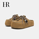 HR Helena Frauenschuhe 2025 Herbst neue Birkenstock-Schuhe dicker Soled-Zehen-Hausschuhe braun 38
