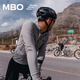 MBO New Color LightWarm Men's Autumn and Winter Light and Warm All-Match Fleece Cycling Jersey C161 Black L