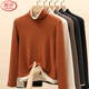 Langsha fake two-piece bottoming shirt for women in winter 2025 new German velvet warm and slim fit inner high-neck long-sleeved top