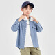 Duojia Old Money Style Shirts Boys' Shirts and Jackets Spring and Autumn Retro Washed Children's Imitation Denim Casual Tops