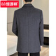 Hengyuanxiang new high-end woolen coat men's mid-length 2025 autumn and winter wool coat removable liner black 88630 XL 180 (recommended 130-145Jin Jin equals 0.5 kg)