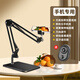 Qi Yuemang Overhead Photography Mobile Phone Tablet IPAD Stand Desktop Tripod Recording Video Online Unboxing Teacher Calligraphy Photography With Fill Light Support Metal Square Base + Cantilever Overhead Photography Stand + Bluetooth