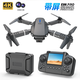 LSRC large screen high-definition screen-controlled drone with lights, folding dual-camera remote-controlled aircraft, quadcopter, children's toys E99-grey_screen control_no mobile phone required_optical flow warming, three batteries (free replacement + free flight gift pack + lifetime warranty)